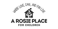 A Rosie Place for Children black and white logo